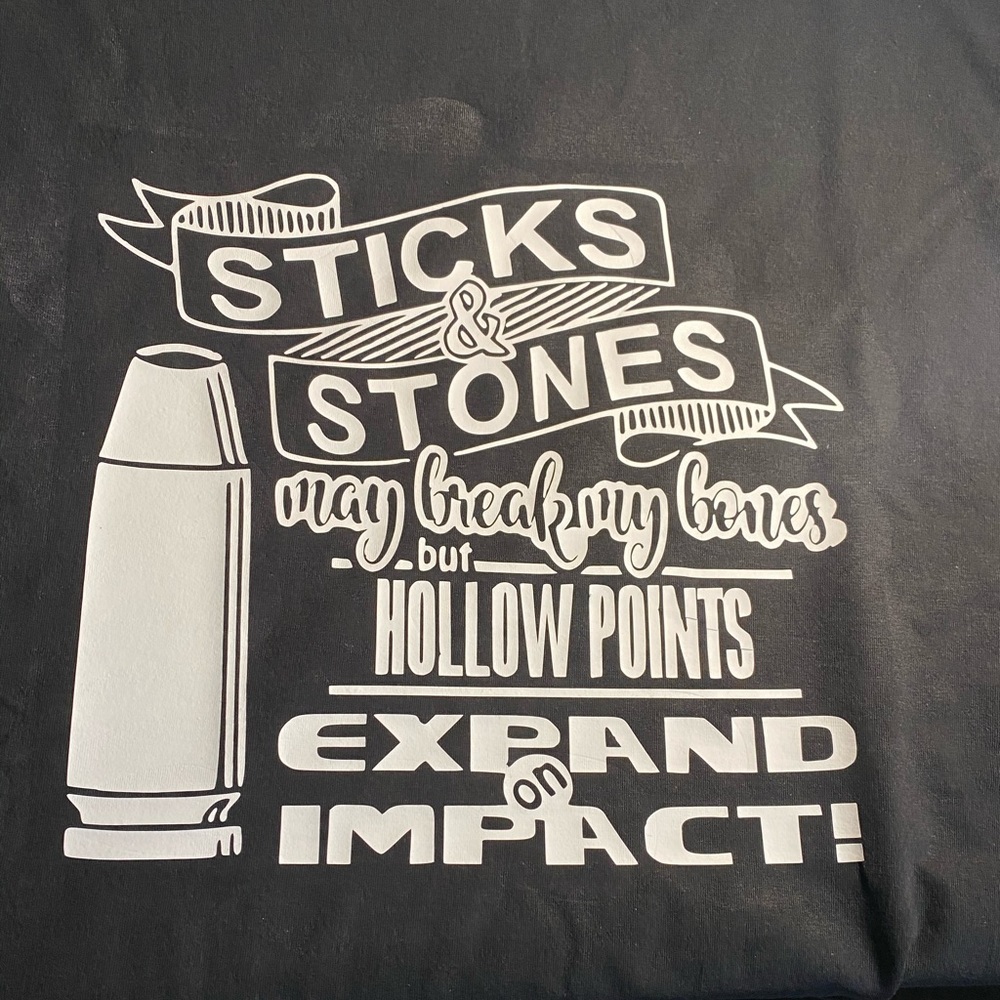 Hollow points Expand on Impact shirt